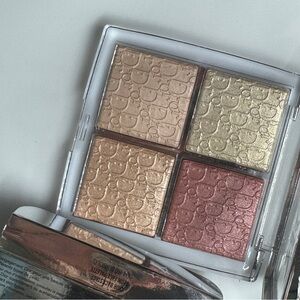 Dior back stage highlighter palette rose gold